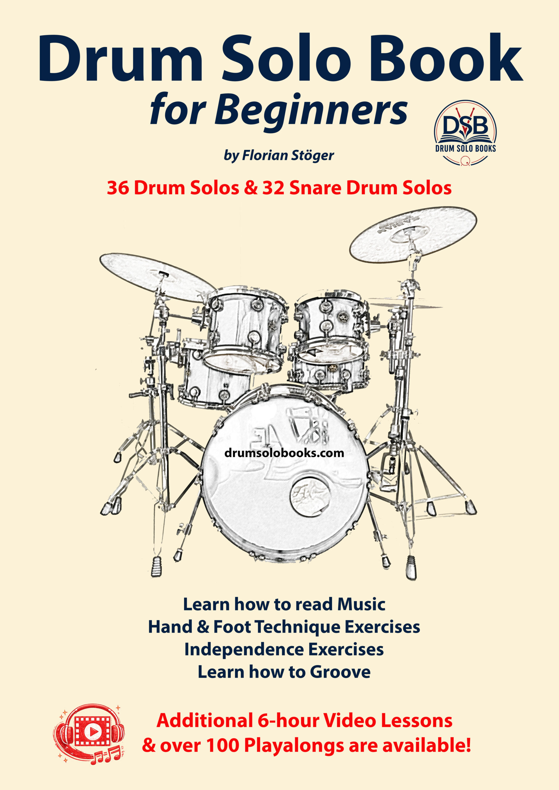 Drum Solo Book for Beginners Cover